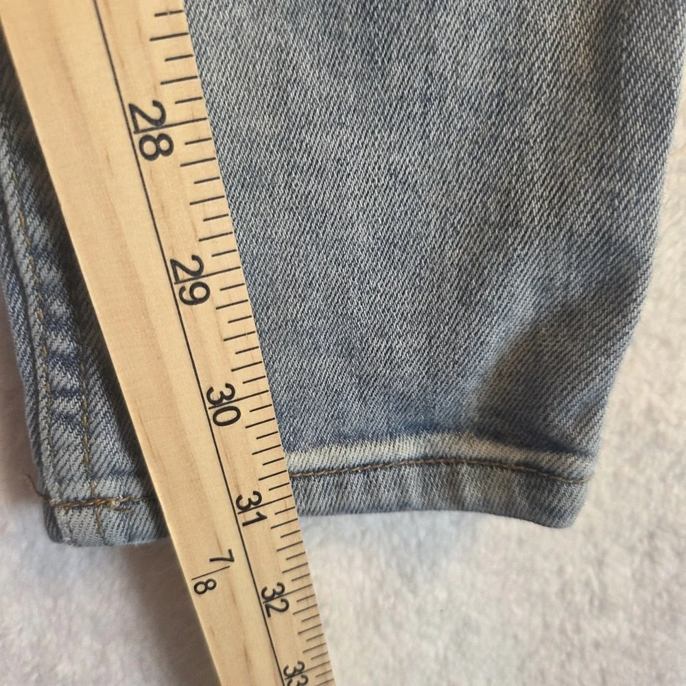 Serenade Mens Light Wash Cargo Jeans Slim Fit Size 30 Distressed